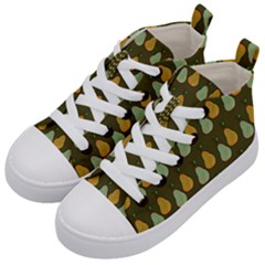 Pears Brown Kid s Mid-top Canvas Sneakers by snowwhitegirl