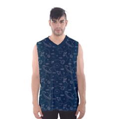 Retro Space Pattern Men s Basketball Tank Top by JadehawksAnD