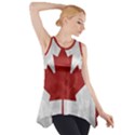 Canada Grunge Flag Side Drop Tank Tunic View1