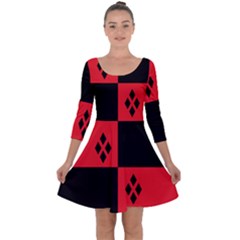 Harley Quarter Sleeve Skater Dress by raeraeshescrafty