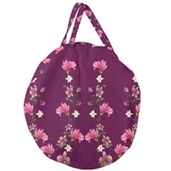 New Motif Design Textile New Design Giant Round Zipper Tote by Simbadda