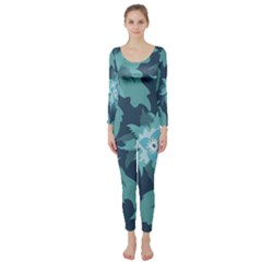 Graphic Design Wallpaper Abstract Long Sleeve Catsuit by Simbadda