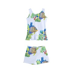 Colorful Tropical Fish Kid s Boyleg Swimsuit