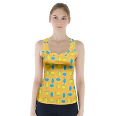 Lemons Ongoing Pattern Texture Racer Back Sports Top by Celenk