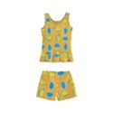 Lemons Ongoing Pattern Texture Kid s Boyleg Swimsuit View2