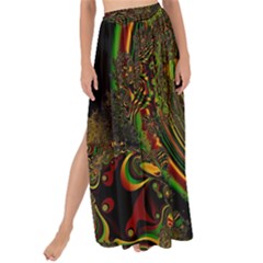 Fractal Art Artwork Design Maxi Chiffon Tie-up Sarong by Simbadda