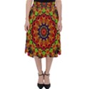 Fractal Mandala Flowers Classic Midi Skirt View1