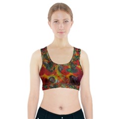 Pizza Sports Bra With Pocket by bloomingvinedesign