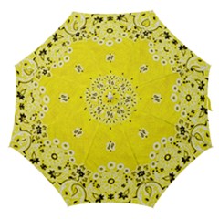 Grunge Yellow Bandana Straight Umbrellas by dressshop