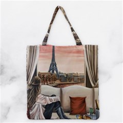 Parisian Dreams  Grocery Tote Bag by ArtByThree