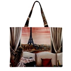 Parisian Dreams  Zipper Mini Tote Bag by ArtByThree