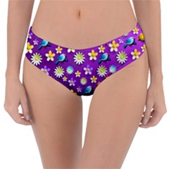 Default Floral Tissue Curtain Reversible Classic Bikini Bottoms