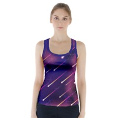 Meteor Shower 1 Racer Back Sports Top by JadehawksAnD