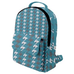 Swan Herd Houndstooth Pattern  Flap Pocket Backpack (small) by emilyzragz