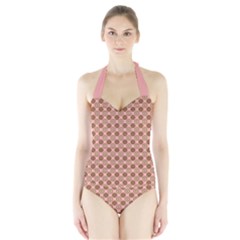 Qt Pie Polka Dot Pattern Halter Swimsuit by emilyzragz