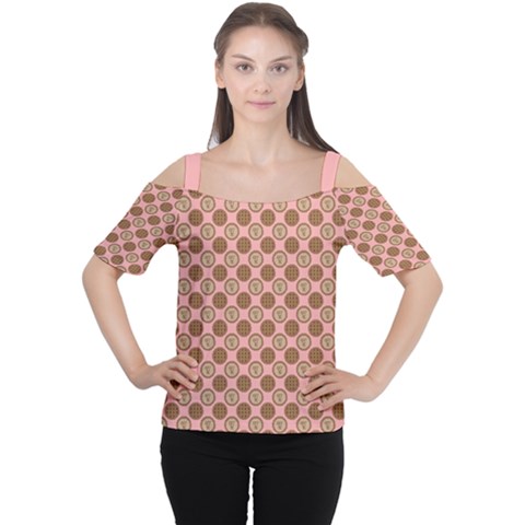 Qt Pie Polka Dot Pattern Cutout Shoulder Tee by emilyzragz