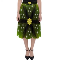 Christmas Flower Nature Plant Classic Midi Skirt by Sapixe