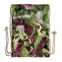 Salad Lettuce Vegetable Drawstring Bag (large) by Sapixe