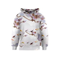 Fishes And Flowers Kids  Pullover Hoodie by burpdesignsA