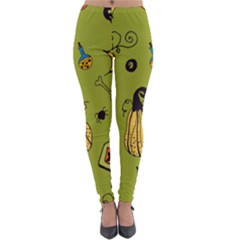 Funny Scary Spooky Halloween Party Design Lightweight Velour Leggings by HalloweenParty