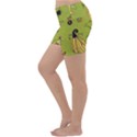 Funny Scary Spooky Halloween Party Design Lightweight Velour Yoga Shorts View2