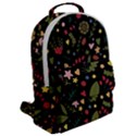 Floral Christmas pattern  Flap Pocket Backpack (Large) View2