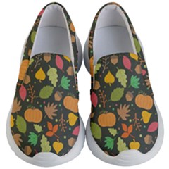 Thanksgiving Pattern Kid s Lightweight Slip Ons by Valentinaart