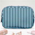 Swan Herd Houndstooth Pattern Make Up Pouch (Small) View1