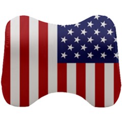 Us Flag Stars And Stripes Maga Head Support Cushion by snek