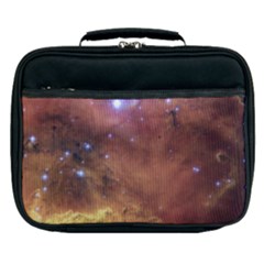 Cosmic Astronomy Sky With Stars Orange Brown And Yellow Lunch Bag by genx