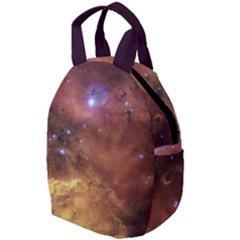 Cosmic Astronomy Sky With Stars Orange Brown And Yellow Travel Backpacks by genx