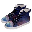 Lagoon Nebula Interstellar Cloud Pastel pink, turquoise and yellow stars Men s Hi-Top Skate Sneakers View2