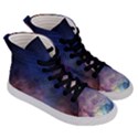 Lagoon Nebula Interstellar Cloud Pastel pink, turquoise and yellow stars Men s Hi-Top Skate Sneakers View3