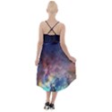 Lagoon Nebula Interstellar Cloud Pastel pink, turquoise and yellow stars High-Low Halter Chiffon Dress  View2