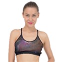 Orion Nebula star formation orange pink brown pastel constellation Astronomy Basic Training Sports Bra View1