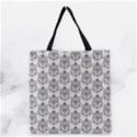 Scarab Pattern Egyptian Mythology Black and White Grocery Tote Bag View2