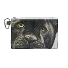 Panther Canvas Cosmetic Bag (medium) by ArtByThree