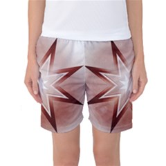 Star Christmas Festival Decoration Women s Basketball Shorts by Simbadda