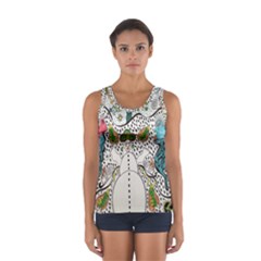 Happysnowman Sport Tank Top  by chellerayartisans