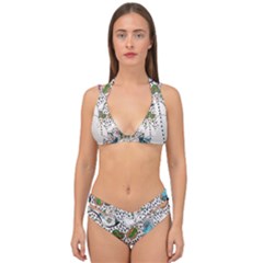 Happysnowman Double Strap Halter Bikini Set by chellerayartisans