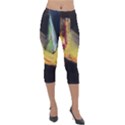 Cosmicchristmastree Lightweight Velour Capri Leggings  View1