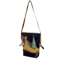 Cosmicchristmastree Folding Shoulder Bag by chellerayartisans