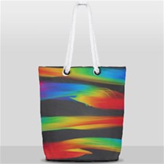 Abstarct Pattern Colorful Background Full Print Rope Handle Tote (small) by Wegoenart