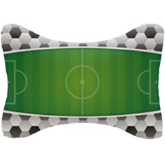 Background Sports Soccer Football Seat Head Rest Cushion by Wegoenart