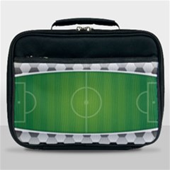 Background Sports Soccer Football Lunch Bag by Wegoenart