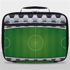 Background Sports Soccer Football Full Print Lunch Bag by Wegoenart