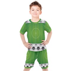 Background Sports Soccer Football Kid s Set by Wegoenart