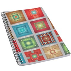 Tiles Pattern Background Colorful 5 5  X 8 5  Notebook New