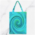 Groovy Cool Abstract Aqua Liquid Art Swirl Painting Classic Tote Bag View1