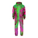 Groovy Abstract Green And Red Lava Liquid Swirl Hooded Jumpsuit (Kids) View1